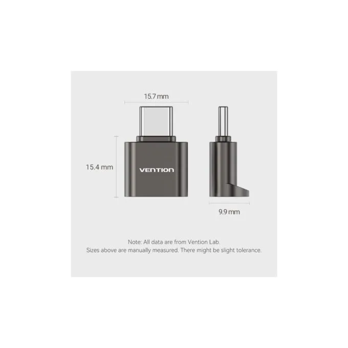 Vention Metal USB-C Card Reader for Micro SD Cards - CLMH0 - Metal USB-C Card Reader for Micro SD Cards — image 3