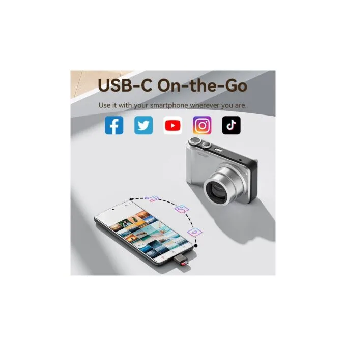 Vention Metal USB-C Card Reader for Micro SD Cards - CLMH0 - Metal USB-C Card Reader for Micro SD Cards — image 8