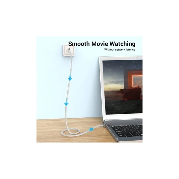 Vention Network Cable - IBHHF - Cat6A SFTP 1.0m Grey — image 3