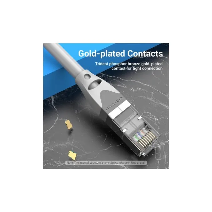 Vention Network Cable - IBHHJ - CAT6A SFTP 5.0m Grey — image 7