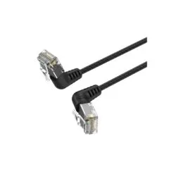 Vention NETWORK Cable - IBOBH - Cat6A UTP Rotate Right Angle Slim 2.0m Black