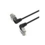 Vention Network Cable - IBOBJ - Cat6A UTP Rotate Right Angle Slim 5.0m Black