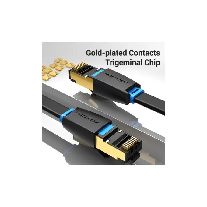 Vention Network Cable - IKCBI - CAT8 SFTP Flat 3.0m Black — image 8