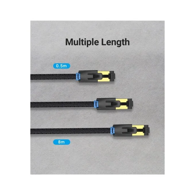 Vention Network Cable - IKGBJ - CAT8 SFTP Braided 5.0m Black — image 9