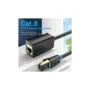 Vention Network Cable - IKHBL - CAT8 SFTP M-F Extension 10.0m Black