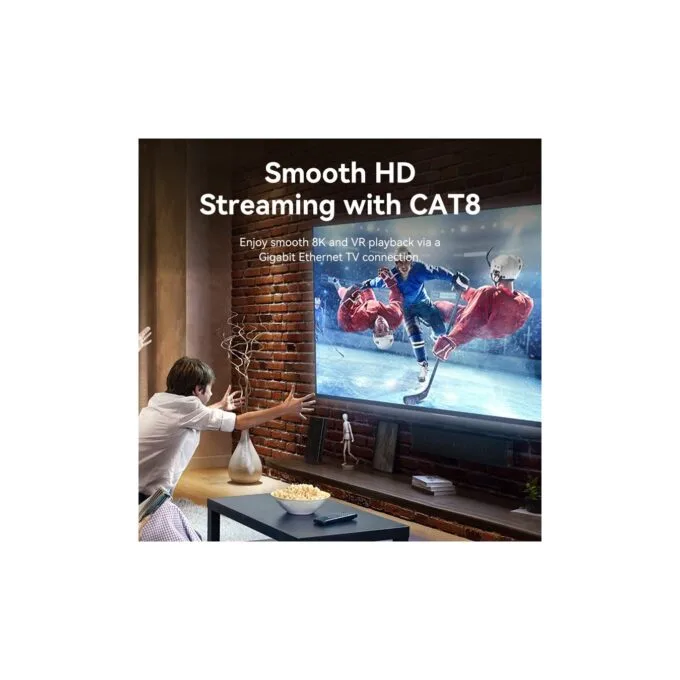 Vention Network Cable - IKLBJ - Cat8 SFTP Rotate Right Angle Slim 5.0m Black — image 15