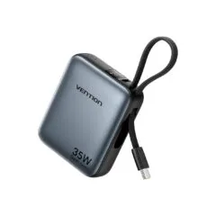 Vention Powerbank 10000mAh 35W Mini Size Built-in USBC Black - FHEH0 - 10000mAh 35W Mini Size Built-in USBC Black