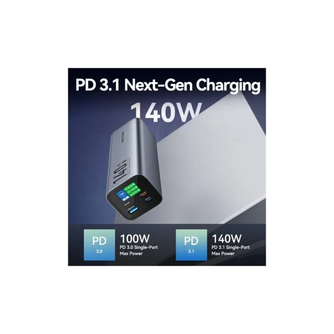 Vention Powerbank 27000mAh 140W 3xUSBC+USB-A - FHVH0 - 27000mAh 140W 3xUSBC+USB-A — image 7