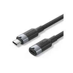 Vention USB-C 3.2 Gen2 M-F 0.5m Braided Aluminum Cable Black