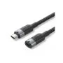 Vention USB-C 3.2 Gen2 M-F 0.5m Braided Aluminum Cable Black