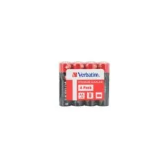 Verbatim AA Batteries - Alkaline 4pcs Batteries