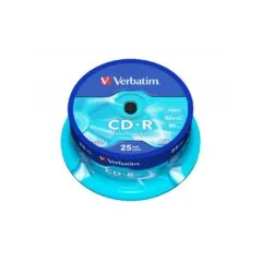 Verbatim CD-R - 43432 - 700MB 52X 25-Pack Spindle Extra Protection