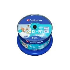 Verbatim CD-R - 43438 - 700MB 52X 50-Pack Spindle Printable