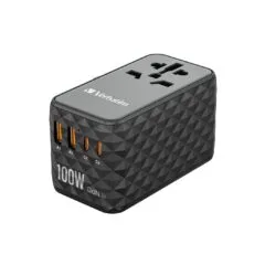Verbatim Charger Travel Adapter World to World GAN III 100W 2xC 2xA UTA-06