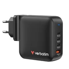 Verbatim Charger Wall - GNC-140 - 165W Mini GaN 3xUSBC 1xUSBA