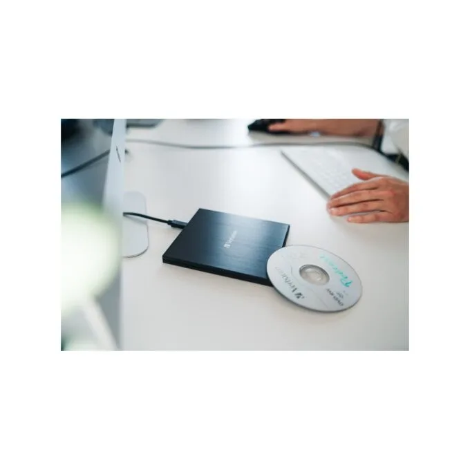Verbatim External Slimline CD/DVD Writer USB 2.0 Black - 98938 — image 6