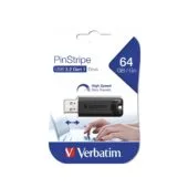 Verbatim PinStripe USB 3.2 Gen 1 64GB Black - 49318