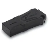 Verbatim ToughMAX USB 2.0 Flash Drive - 16GB - Black, Protective Cap with Key Ring