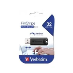 Verbatim USB Drive - 3.2 Pinstripe 32GB Black
