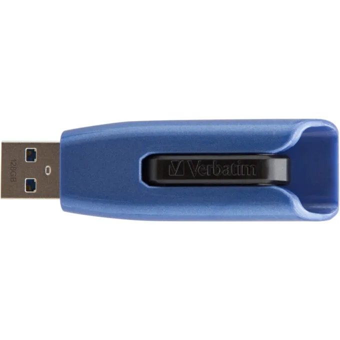 Verbatim V3 MAX USB 3.2 Gen1 Flash Drive - 128GB - Black/Blue, 175 MB/s Read — image 4