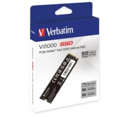 Verbatim Vi5000 512GB M.2 NVMe SSD - PCIe 4.0 x4 5000 MB/s - 49351