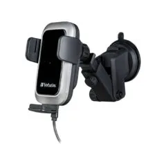Verbatim Wireless Auto Align Car Charger - FWC-03 - Wireless Auto Align Car Charger Qi Certified for AirVent Dash