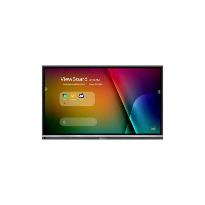 ViewSonic IFP5550-5 - 55-inch 4K Interactive LCD, Android 11, 3GB RAM/32GB, USB-C PD65W, Stylus, Black — image 1