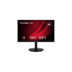 ViewSonic VG2409U-2 - 23.8" FHD IPS 100Hz Monitor, USB-C/DP/HDMI, FreeSync, Height/Swivel/Pivot, Black