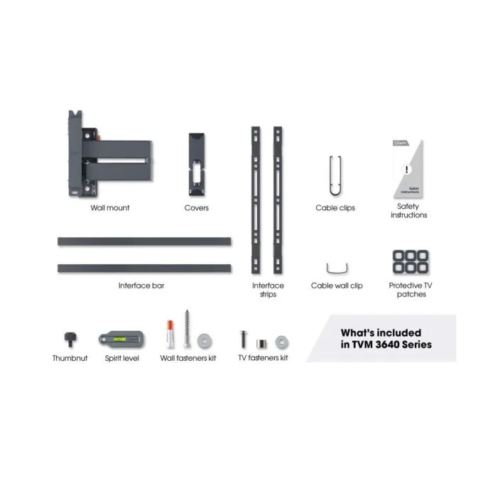 Vogels TV Wall Mount - TVM3643 - Turn 40-77'' Black — image 7