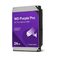 WD Purple Pro - WD240PURP - 24TB 3.5" SATA III HDD, 7200 RPM, 512MB Cache, Surveillance-Optimized
