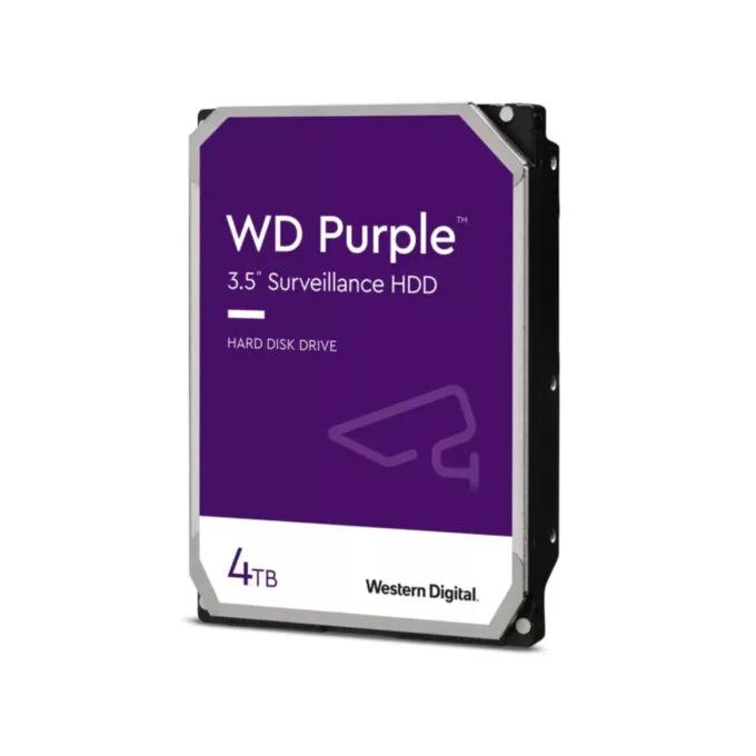 WD Purple WD43PURZ 4TB Surveillance HDD - 3.5in SATA III 6Gb/s, 256MB Cache, 5400 RPM — image 1
