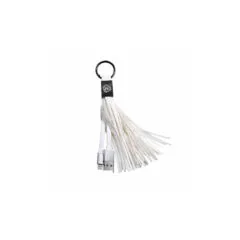 WDC-011 i6 WHITE TASSEL RING CHARGING CBL WK
