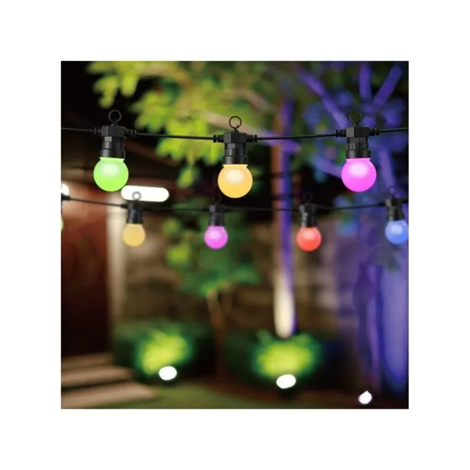 WOOX Smart LED Decorative String Light Bulbs - R5195 - IP65 RGB & CCT 9.0m Includes Remote Control — image 2