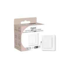 WS-K08D LIGHT SWITCH H2 EU (4 BUTTONS,2 CHANNELS), WHITE AQARA