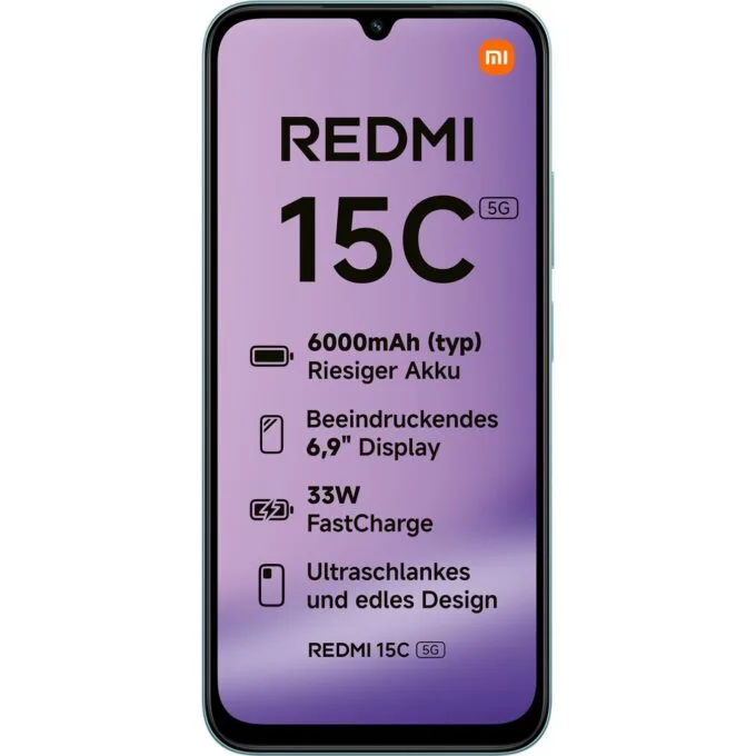 Xiaomi Redmi - 15C - 5G Dual Sim 4RAM 128GB Mint Green — image 2