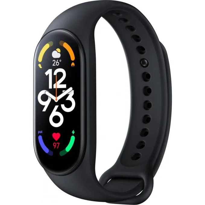 Xiaomi Smart Band 7 1.62' Black - 1.62' display, Bluetooth, HR & SpO2 sensors, 5 ATM — image 1