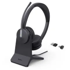 Yealink BH70 Wireless Bluetooth Headset 3-Mic NC BT Dongle & Stand - Dual Teams