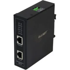 Z ALLNET PoE Injektor Industrial Gigabit PoE BT (15.4W 30W 90W) DIN Metallgehäuse ALL-PI2014-I-BT90
