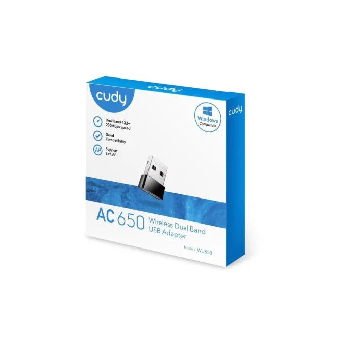 Z Cudy Wi-Fi Mini USB Adapter - AC650 - Wi-Fi Mini USB Adapter — image 5