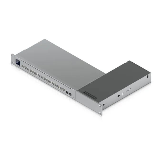 Z Ubiquiti Pro Max 16 Rack Mount 1U for USW-Pro-Max-16 - UACC-Pro-Max-16-RM - Black/Silver, PC/Steel — image 3
