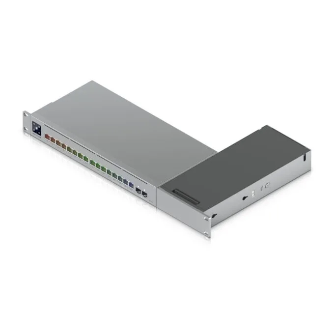 Z Ubiquiti Pro Max 16 Rack Mount 1U for USW-Pro-Max-16 - UACC-Pro-Max-16-RM - Black/Silver, PC/Steel — image 4