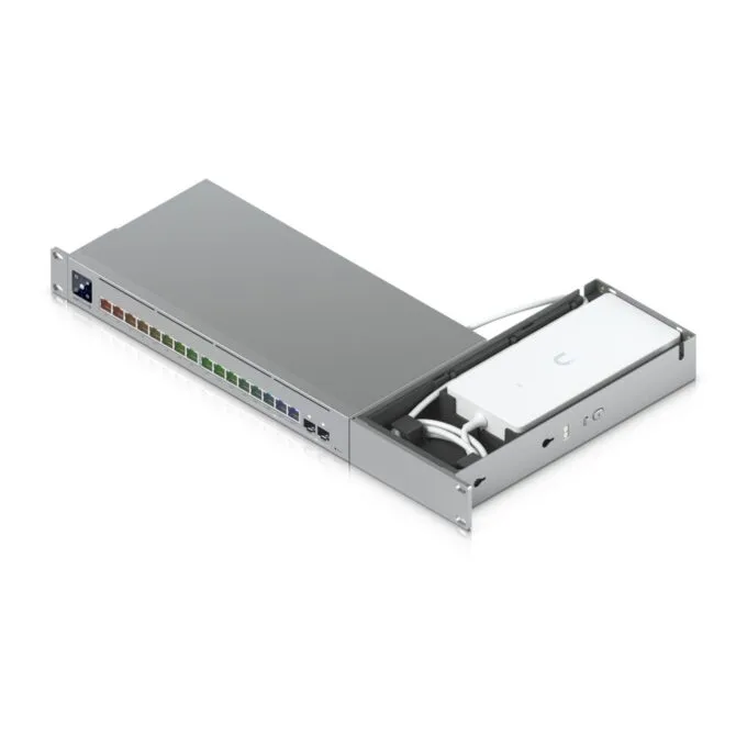 Z Ubiquiti Pro Max 16 Rack Mount 1U for USW-Pro-Max-16 - UACC-Pro-Max-16-RM - Black/Silver, PC/Steel — image 5
