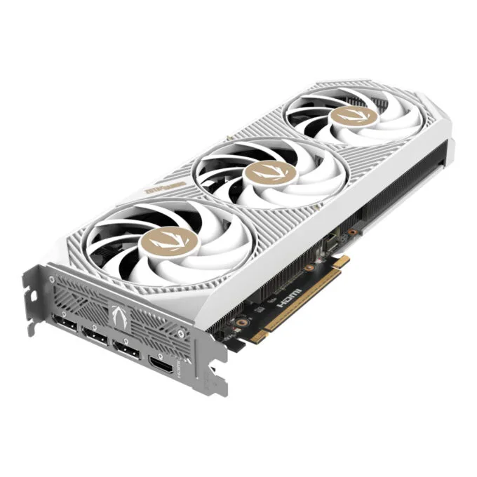 ZOTAC GAMING GeForce RTX 5070 AMP White Edition - 12GB GDDR7 - 2587 MHz Boost, PCIe 5.0 — image 5