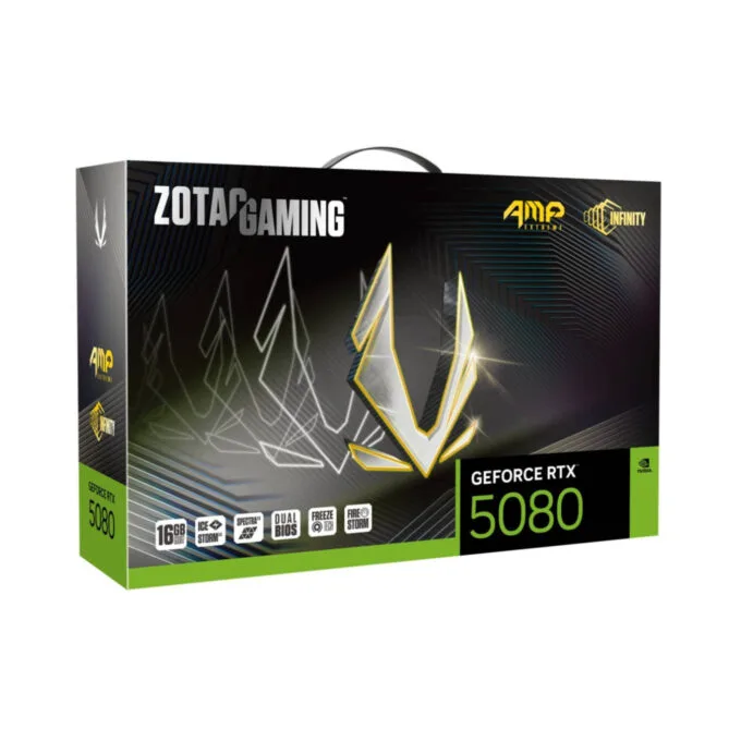 ZOTAC GAMING GeForce RTX 5080 AMP Extreme INFINITY - 16GB GDDR7 - 2670 MHz - ZT-B50800B-10P — image 7
