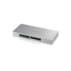 Zyxel GS1200-8HPV2 8-Port PoE Gigabit Switch - GS1200-8HPV2 - 8 PoE ports, 60W budget, Smart Web-managed, Fanless