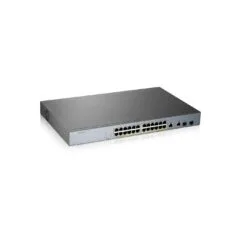 ZyXEL GS1350 RM M PoE+ - GS1350RM-M - 24-Port Gigabit Rackmount Smart Web-Managed PoE+ Switch