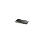 Zyxel Switch - GS1900-8HP - Black, 8-Port Gigabit PoE Switch