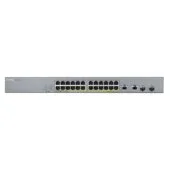 Zyxel Switch PoE Gigabit Managed Cloud CCTV 24PoE + 2RJ45 SFP Combo 375W - GS1350-26HP - UK
