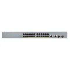 Zyxel Switch PoE Gigabit Managed Cloud CCTV 24PoE + 2RJ45 SFP Combo 375W - GS1350-26HP - UK