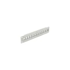 10? Keystone Patchpanel 12 Port grau